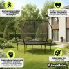 Trampolina ogrodowa XL dla dzieci HyperMotion - 305 cm 10FT - z drabinką i siatką wewnętrzną - do domu i ogrodu